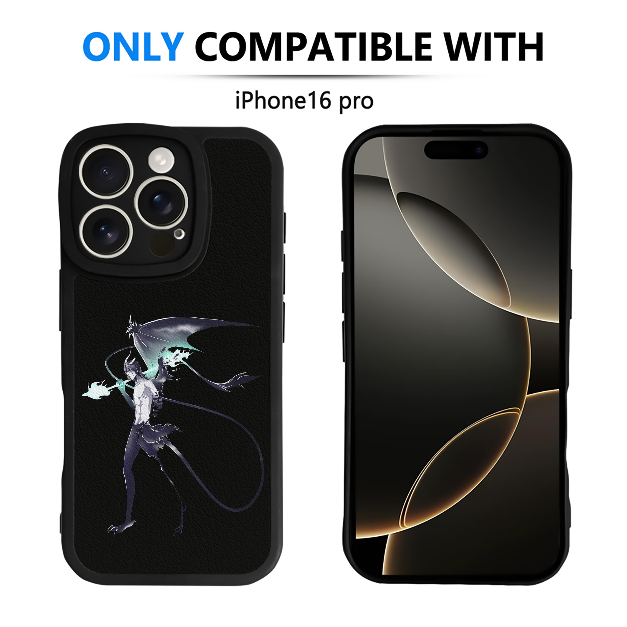（画像用） ブリーチ ウルキオラ·シファー BLEACH Ulquiorra cifer 【iPhone 16シリーズ対応】シリコンスマホケース（レザー調） 材質：シリコン